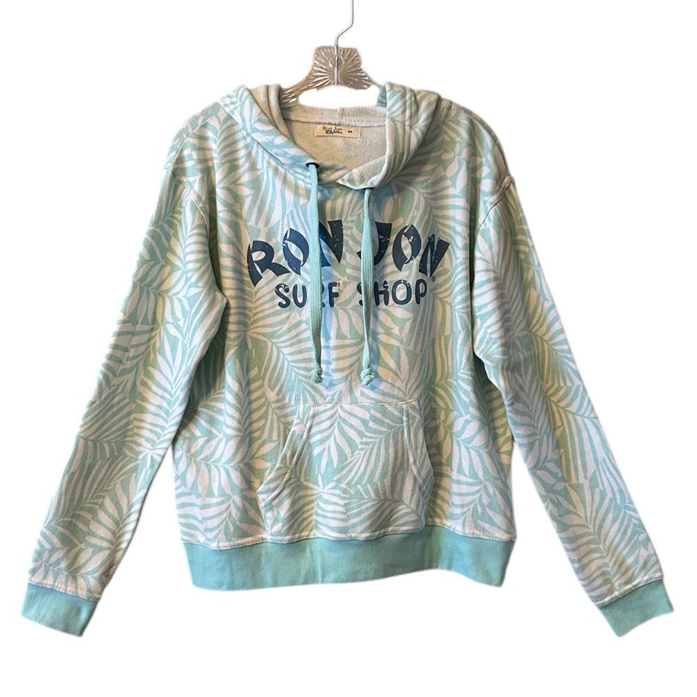 Ron Jon Surf Shop Light Teal And White Hoodie